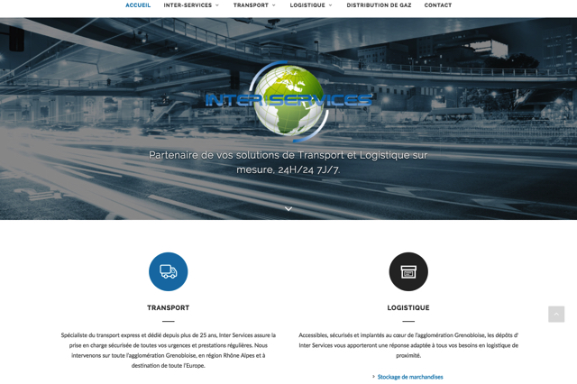 Site web domaine transport/livraison